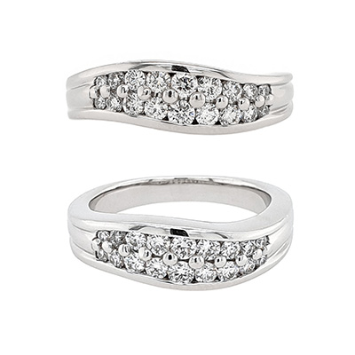 Diamond Curved Ring - Sinclairs Jewellers
